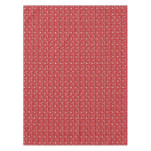 Midden-century Modern Red Yellow White Geometri Tafelkleed (Voorkant)