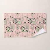 Midden-Century Siamese Cat Abstract Bad Handdoek (Handdoek)