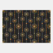 Midden-century Starburst Stripe Custom Colours SVG Inpakpapier Vel (Voorkant 3)