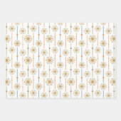Midden-century Starburst Stripe Custom Colours SVG Inpakpapier Vel (Voorkant 2)