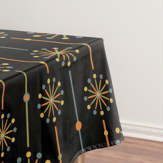Midden-century Starburst Stripe Custom Colours SVG Tafelkleed (Voorbeeld)