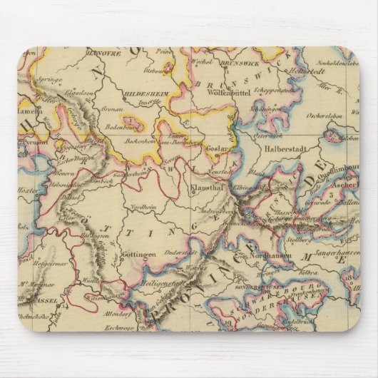 Midden-Duitsland Muismat (Voorkant)