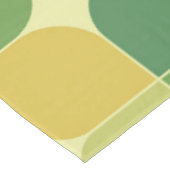 Midden Eeuw Abstract Groen Sinaasappel Geel Tafelkleed (Gekanteld)