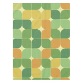 Midden Eeuw Abstract Groen Sinaasappel Geel Tafelkleed (Voorkant)