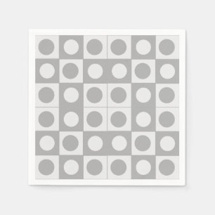 Midden eeuw Abstracte geometrische patroonverjaard Servet