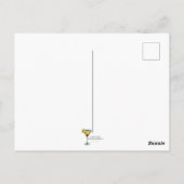 Midden-eeuw Atomic Futuristic Party Bar Briefkaart (Achterkant)