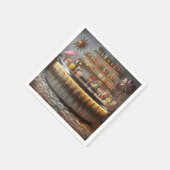 Midden-eeuw Atomic Futuristic Party Bar Servet (Hoek)