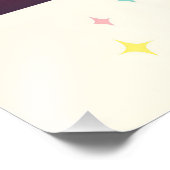 Midden eeuw Atomic Futuristic Rabbit Martini Foto Afdruk (Hoek)