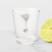 Midden eeuw Atomic Futuristic Wormhole Martini Shot Glas (Achterkant)