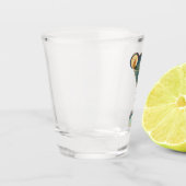 Midden eeuw Atomic Futuristic Wormhole Martini Shot Glas (Links)