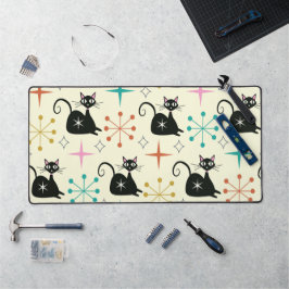 Midden-Eeuw Atoomkat met Starbursts Bureaumat