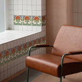 Midden-eeuw Bloemsymmetrie Arts Crafts Movement Tegeltje