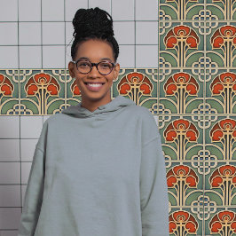 Midden-eeuw Bloemsymmetrie Arts Crafts Movement Tegeltje