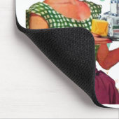 Midden eeuw en modern humoristisch muismat (Hoek)