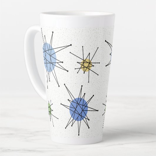 Midden eeuw Franciscaanse Starburst 2 Latte Mok (Linkerhoek)