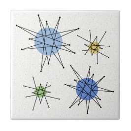 Midden eeuw Franciscaanse Starburst 2 Tegeltje