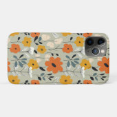 Midden eeuw geïnspireerd bloemenpatroon Case-Mate iPhone case (Achterkant (horizontaal))