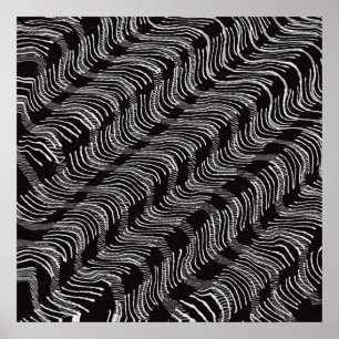 Midden eeuw geometrisch abstract minimalistisch pa poster