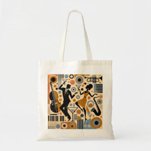Midden Eeuw Jazz Tijdperk Minimalistische Kunst Ma Tote Bag