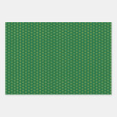 Midden eeuw kerstbomen groen en rood inpakpapier vel (Voorkant 2)