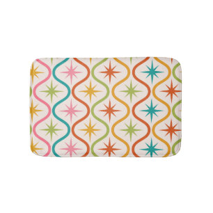 Midden eeuw kleurrijke sterrenbeelden op één patro badmat