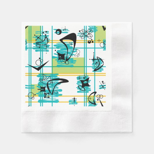 Midden eeuw Madras Servet (Voorkant)