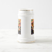 Midden eeuw Mardi Gras Cocktail Party Bierpul (Center)