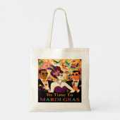 Midden eeuw Mardi Gras Cocktail Party Tote Bag (Achterkant)