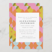 Midden Eeuw Mod Abstract Geometrische Afstudeer  Kaart (Voorkant / Achterkant)