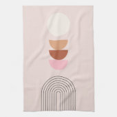 Midden eeuw Modern 08 Arch Blush Roze Theedoek (Verticaal)