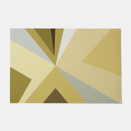 Midden Eeuw Modern Abstract Goud Deurmat (Voorkant)