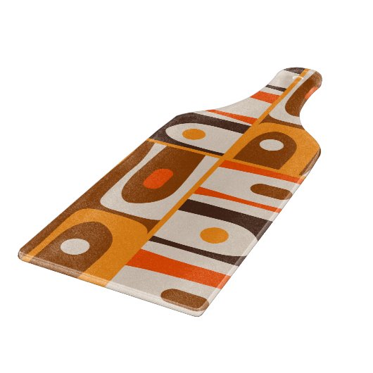 Midden-Eeuw Modern Abstract Piquet 70s Pattern Snijplank (Hoek)