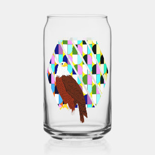 Midden eeuw modern arend blikvorm glas