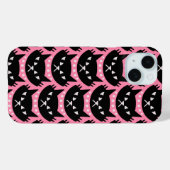 Midden-Eeuw Modern Atomic Cat Pattern Case-Mate iPhone Case (Achterkant (horizontaal))