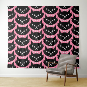 Midden-Eeuw Modern Atomic Cat Pattern Wandkleed