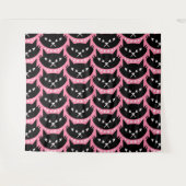 Midden-Eeuw Modern Atomic Cat Pattern Wandkleed (Voorkant (horizontaal))