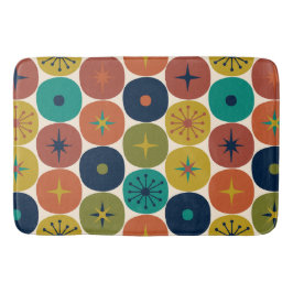 Midden eeuw Modern Atomic Future Retro Patroon Badmat