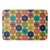 Midden eeuw Modern Atomic Future Retro Patroon Badmat (Voorkant)