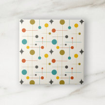 Midden eeuw modern atoom geometrisch patroon