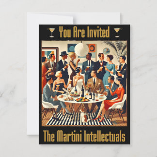 Midden eeuw modern de Martini intellectuelen Briefkaart