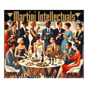 Midden eeuw modern de Martini intellectuelen Foto Afdruk