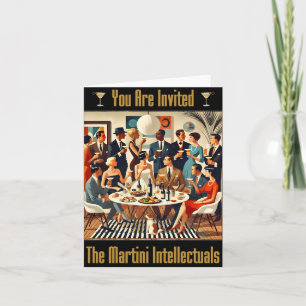 Midden eeuw modern de Martini intellectuelen Kaart