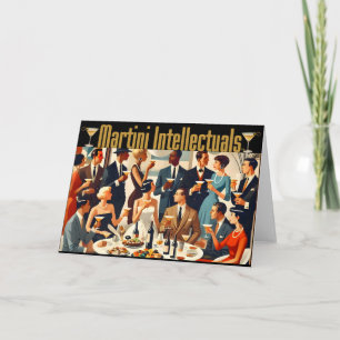 Midden eeuw modern de Martini intellectuelen Kaart