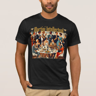 Midden eeuw modern De Martini intellectuelen T-shirt