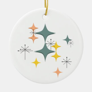 Midden eeuw modern Eames atomaire sterrenexplosies Keramisch Ornament