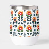 Midden-eeuw Modern Floral Scandi Folk Pattern (Rechts)