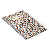 Midden-eeuw Modern Floral Scandi Folk Pattern Notitieboek (Rechterzijde)