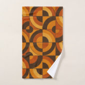 Midden eeuw modern geometrisch abstract patroon bad handdoek (Handdoek)