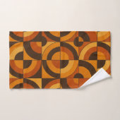 Midden eeuw modern geometrisch abstract patroon bad handdoek (Handdoek)