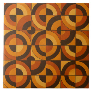 Midden eeuw modern geometrisch abstract patroon tegeltje